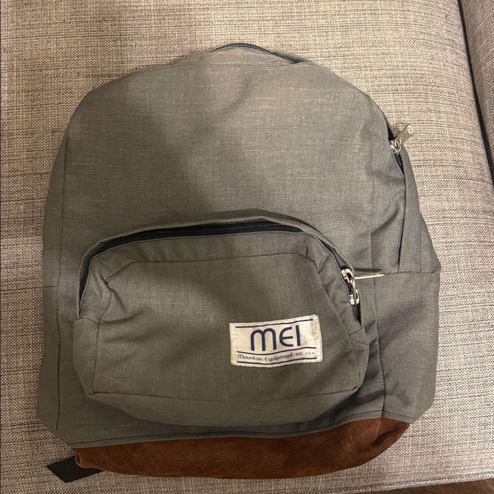 MEL Charcoal and Brown Backpack